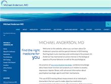 Tablet Screenshot of michaelandersonmd.com